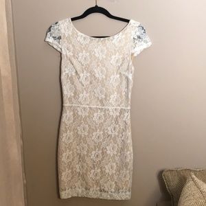 White lace dress